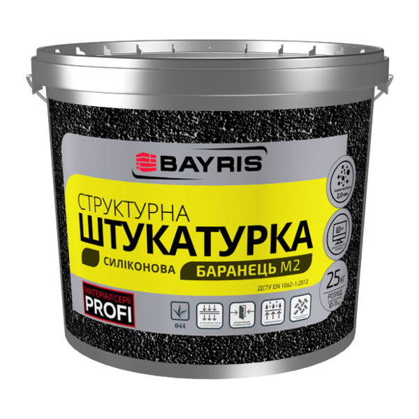 Структурна штукатурка Баранець М2 (Силіконова)