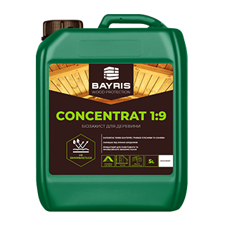 Біозахист для деревини "Concentrat 1:9" (Безбарвний)