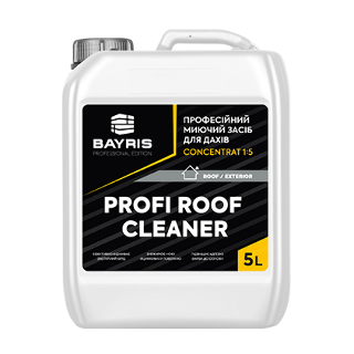Професійний миючий засіб для дахів Profi Roof Cleaner. Concentrat 1:5