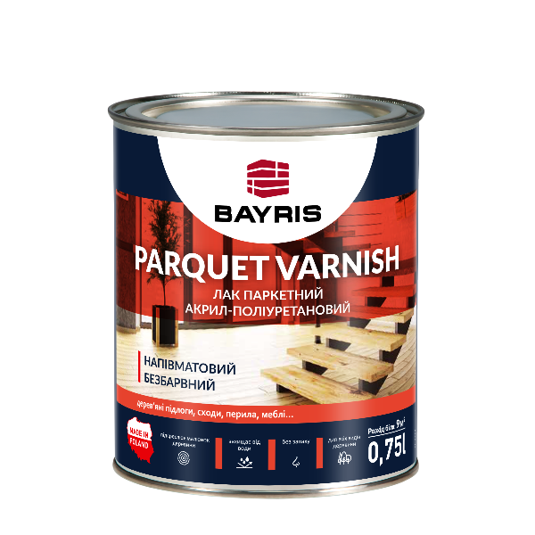 Лак паркетний “PARQUET VARNISH”. Напівматовий