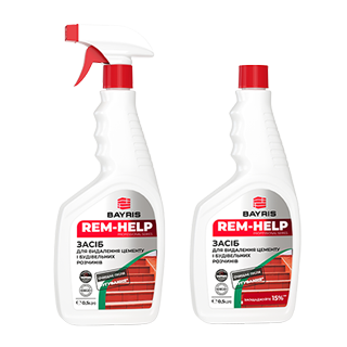 Засіб для видалення цементу і будівельних розчинів. "REM-HELP"